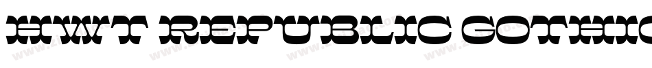 HWT republic Gothic字体转换